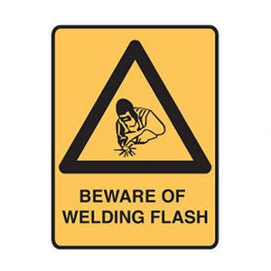 Beware Of Welding Flash Safety Sign